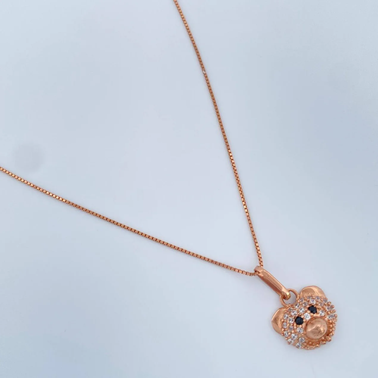 Set Cadena Veneciana Rostro Oso